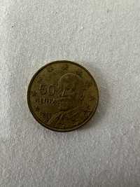 moneda rară 50 cent 2002