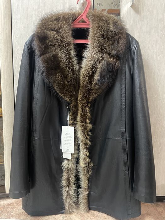 Кожанная куртка, зимняя