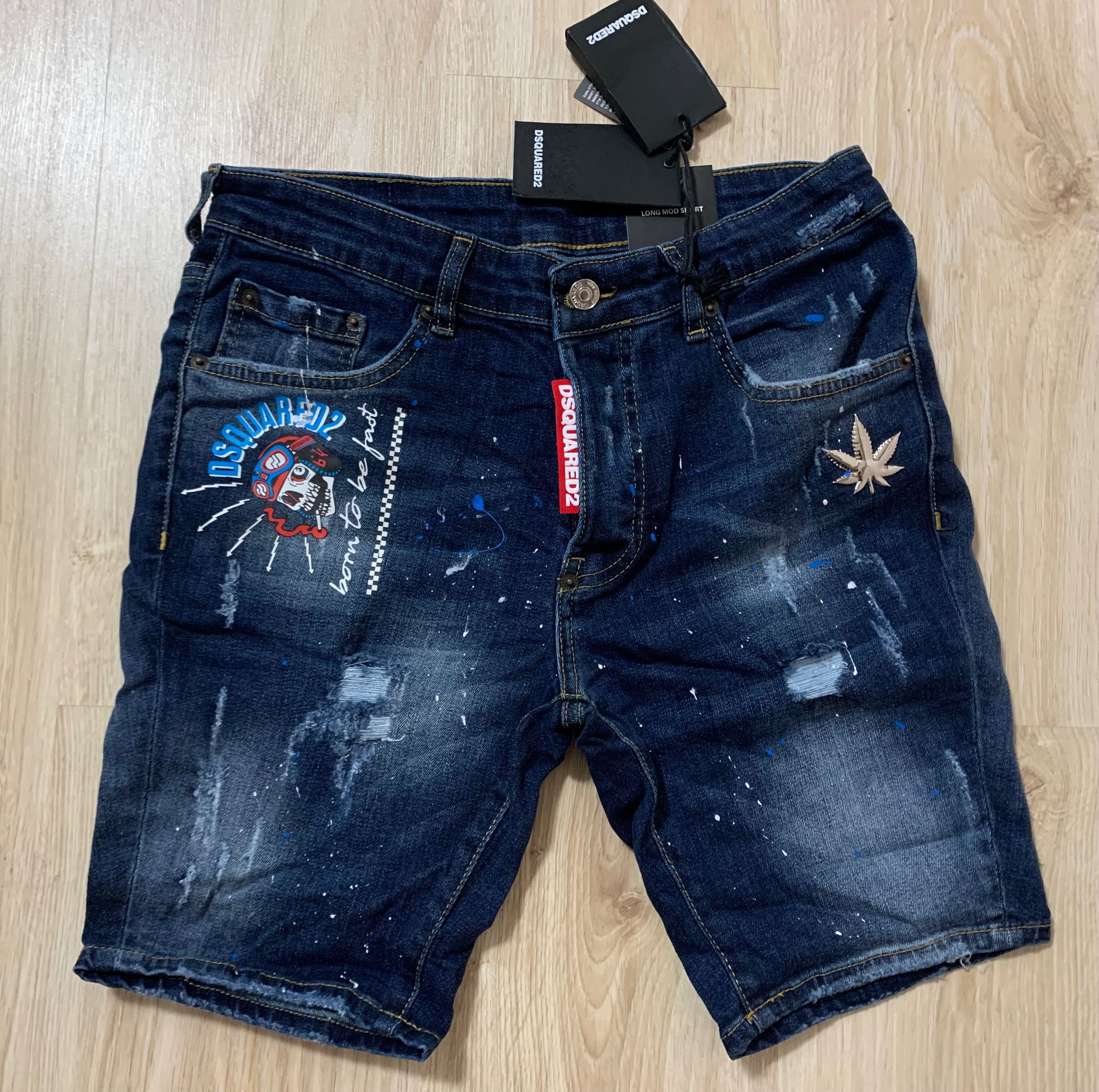 Нови мъжки къси дънки с етикети Dsquared размери 42,46