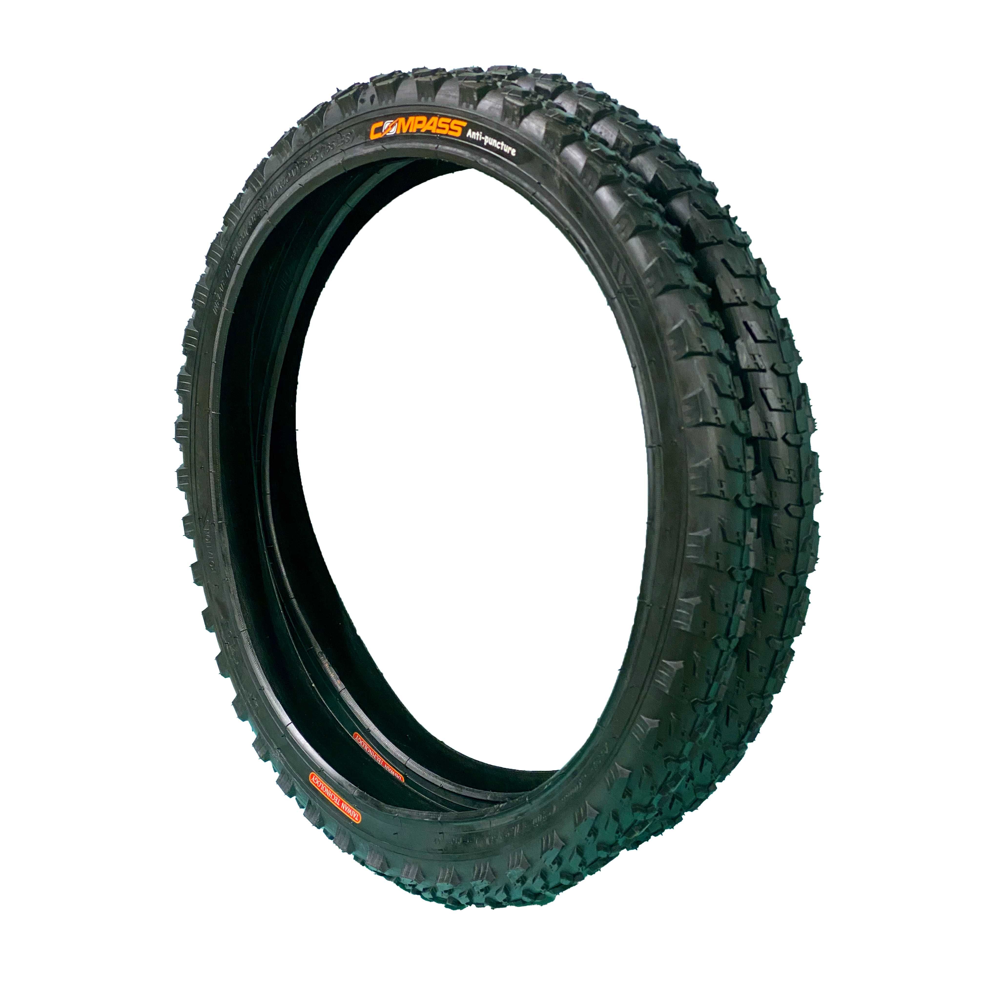 Външна гума за велосипед COMPASS (20 х 1.95) Защита от спукване - 4мм