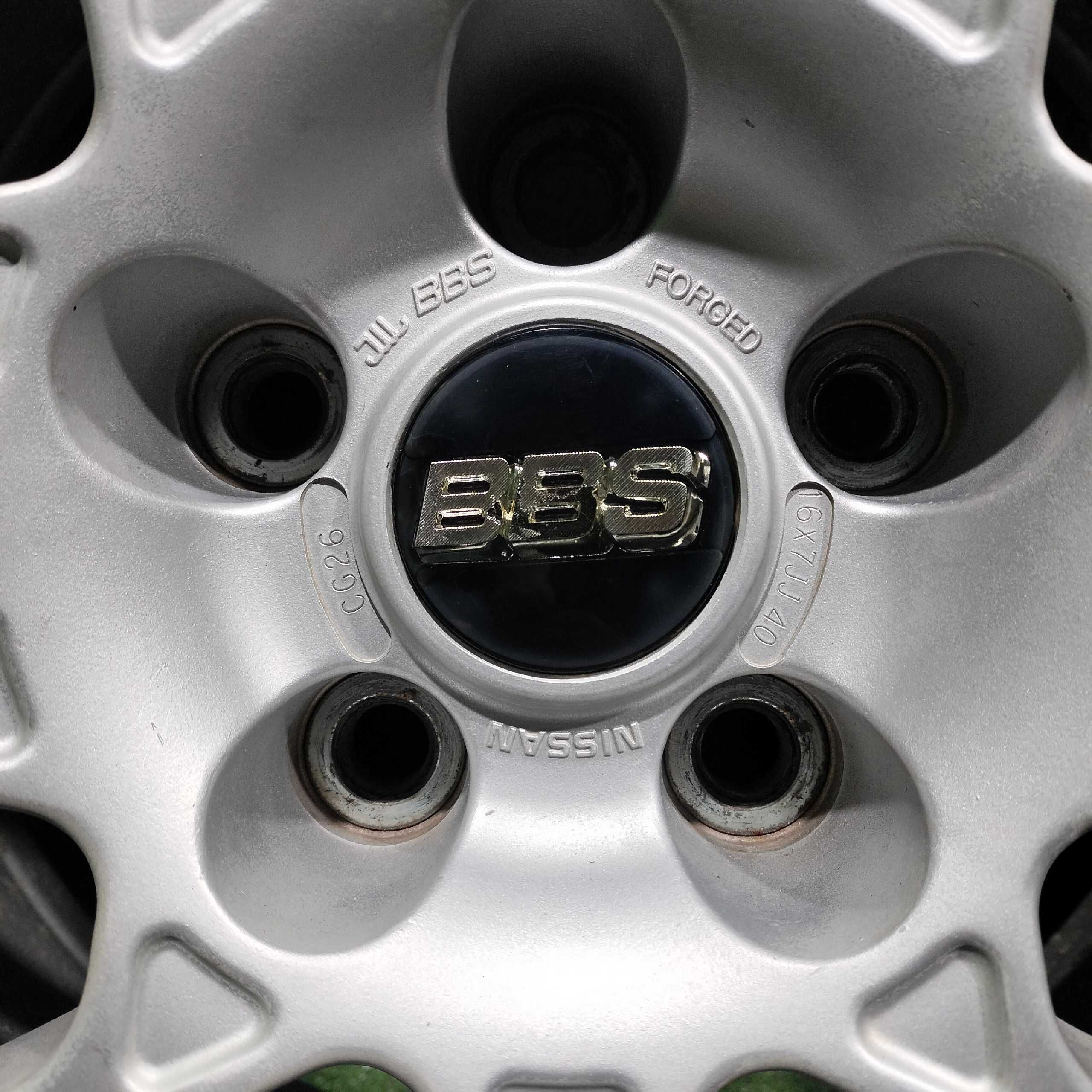 Продам Диск BBS Nissan с шинами Bridgestone 215/55R16 5/114,3 летний