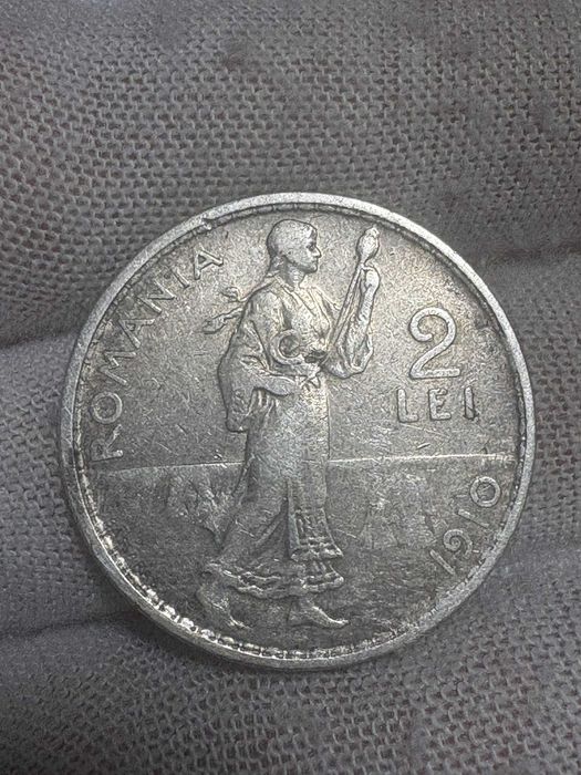 Monede argint Carol I: 1, 2 lei 1910, 1 leu 1881