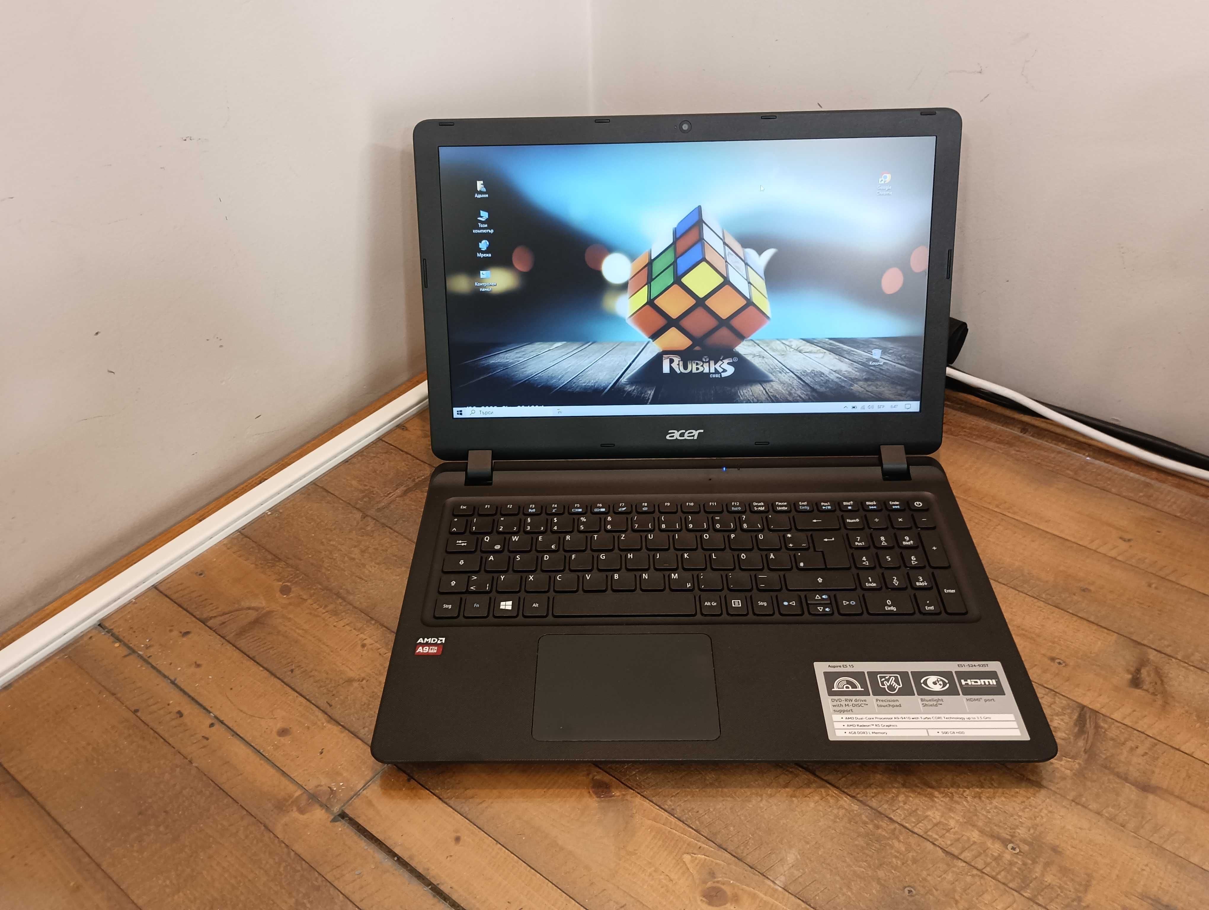 Лаптоп Acer Aspire ES 15 / 15.6"