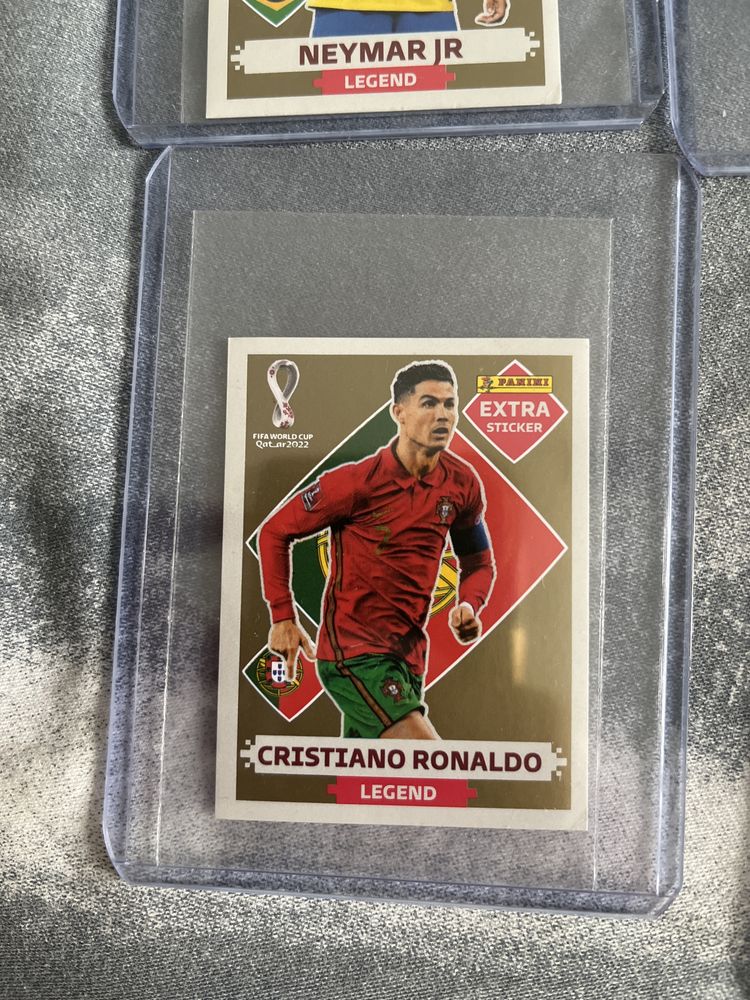 Panini Extra Stickere Gold Brazil Messi Ronaldo Mbappe sau Neymar