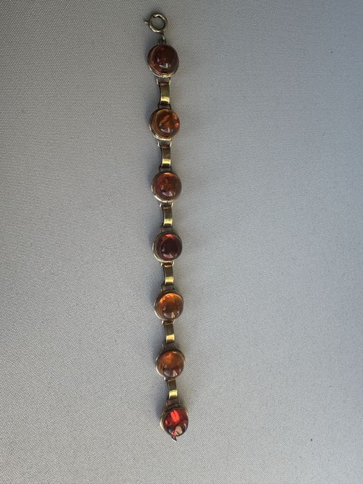 Bratara din argint si chihlimbar