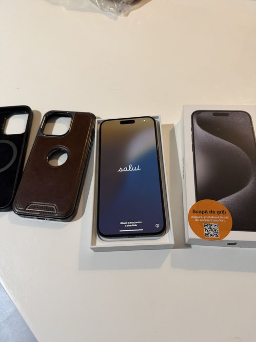 iPhone 15 Pro Max 256GB Black Titanium Stare foarte bună