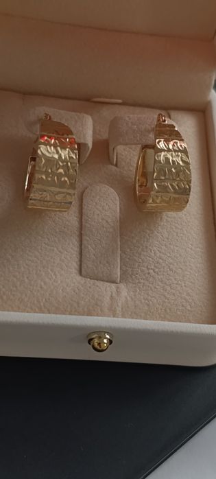 Золотые серьги цвет жёлтый, проба 585,вес 4,14 гр