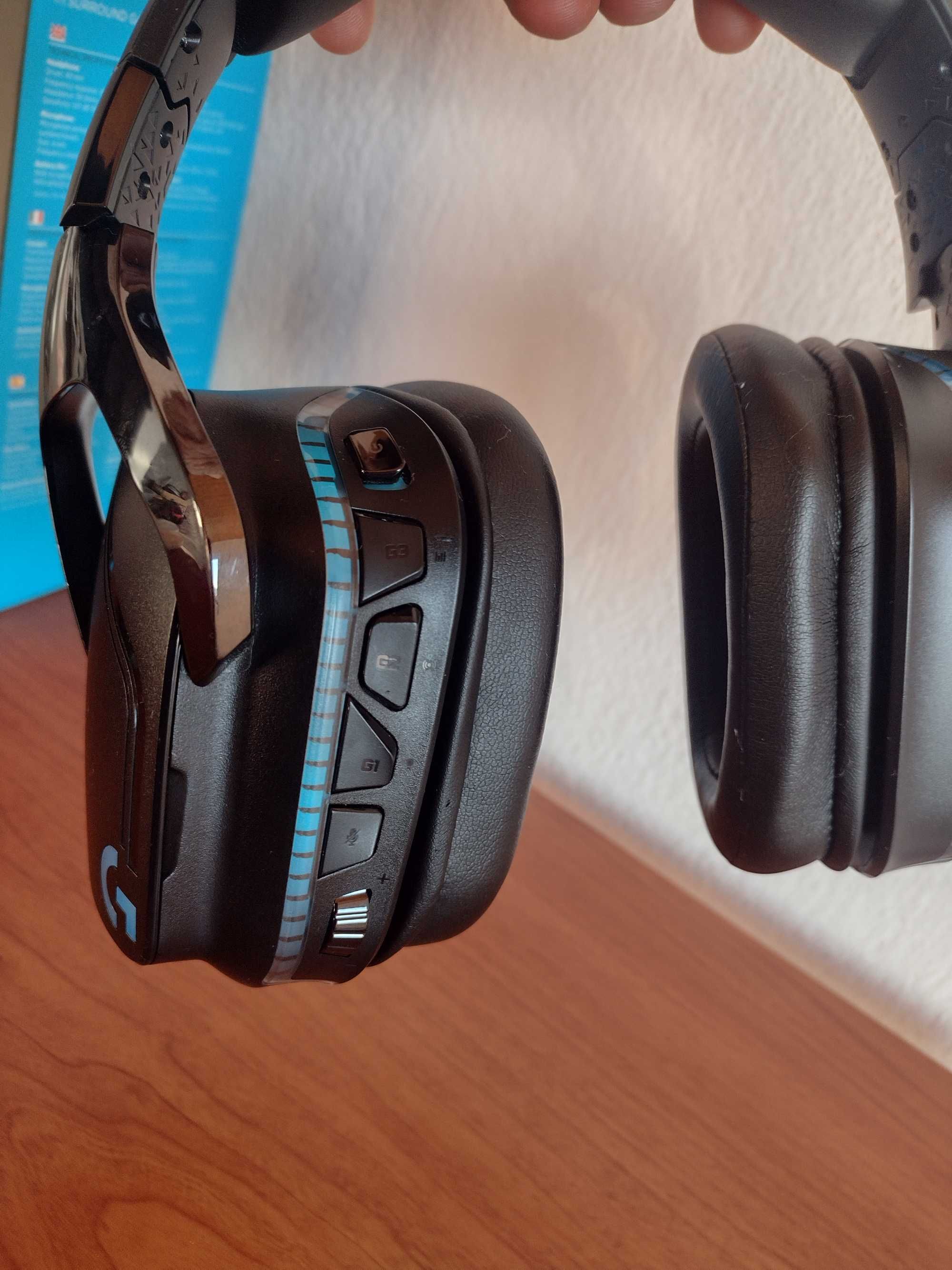 Logitech G935 геймърски слушалки черни