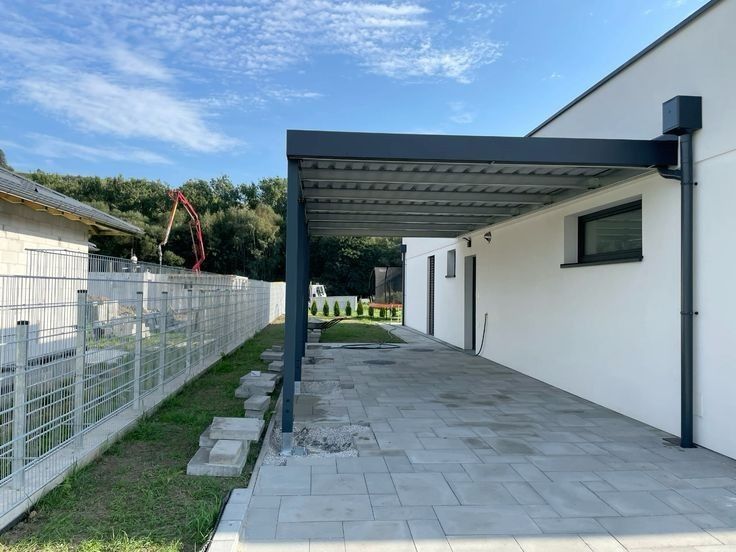 Carpot Auto pe structura metalica Terase