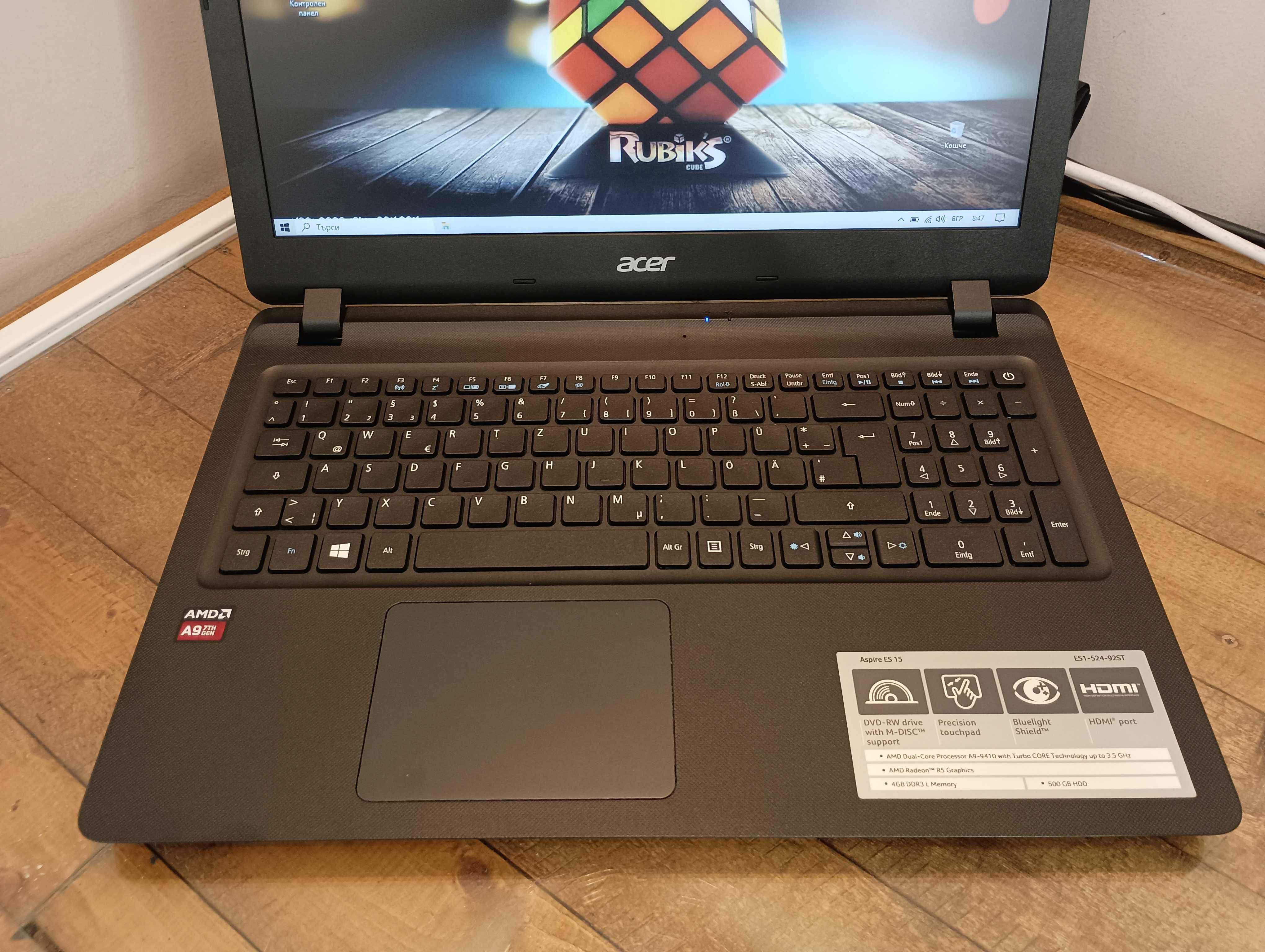 Лаптоп Acer Aspire ES 15 / 15.6"