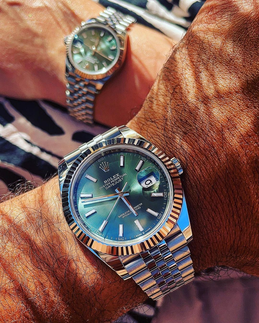 Rolex Datejust 41mm Jubilee Green Dial