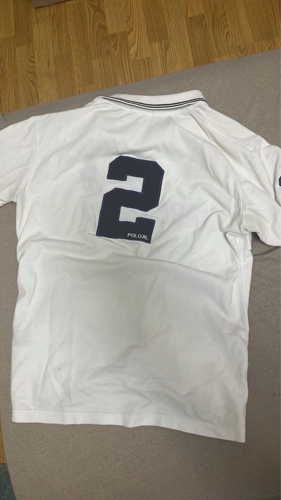 Polo shirt white barcelona