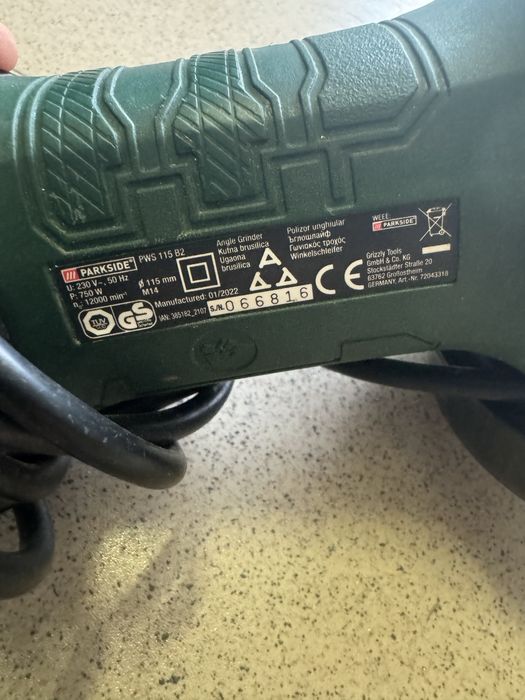 Ъглошлайф Parkside