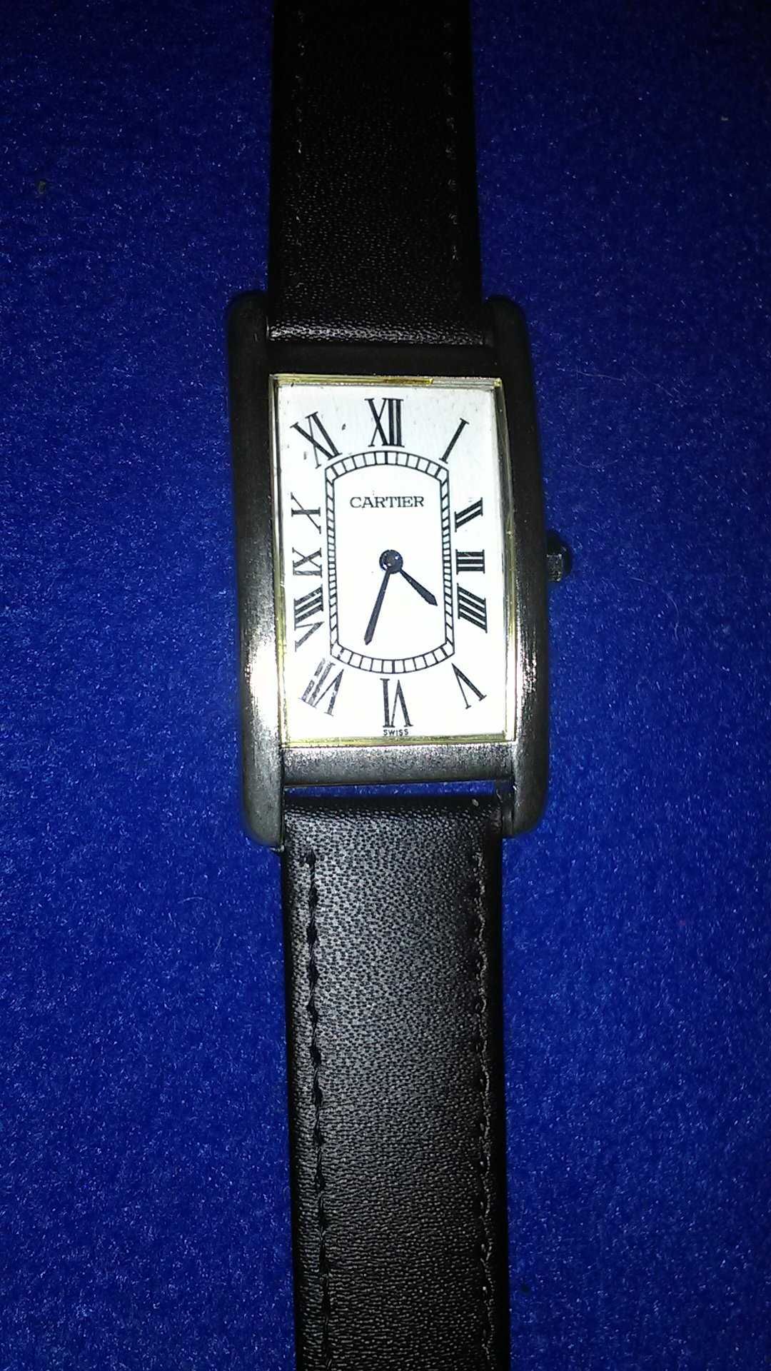 OFERTA! Ceas CARTIER placat cu aur original Franta cu cod stantat