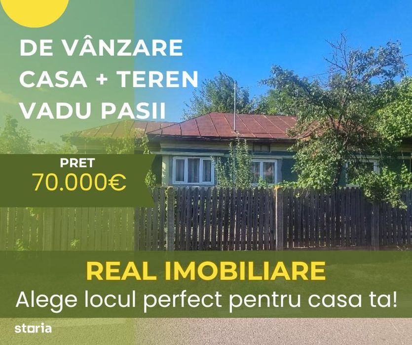 Casa + teren 1.973 mp V. Pasii Scurtesti !