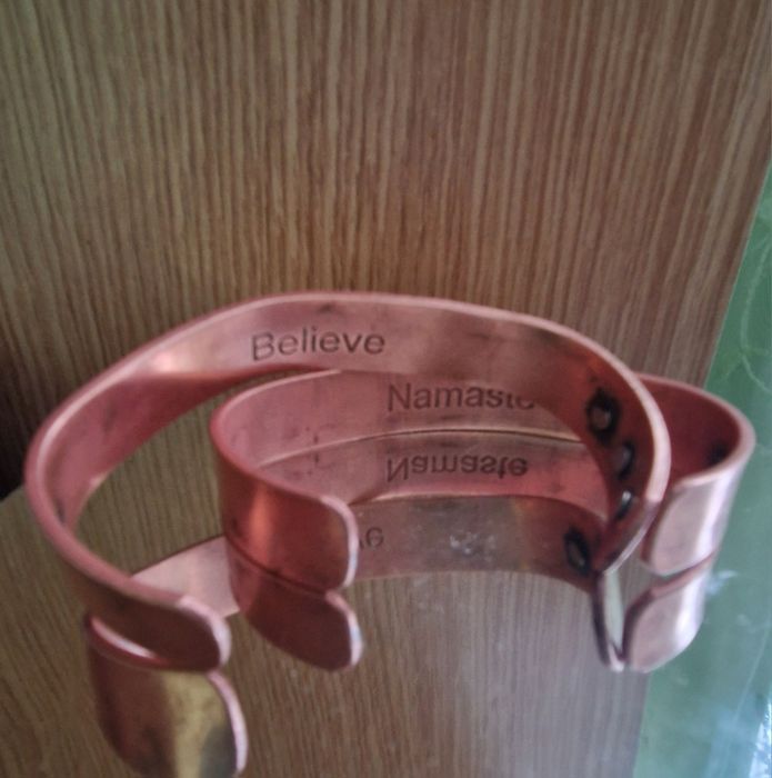 Brățări cupru și Rozalii pietre semiprețioase