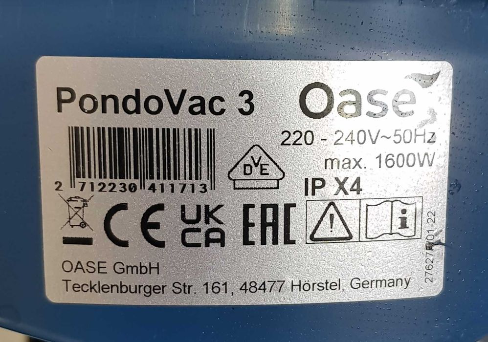 Aspirator pentru iaz , piscine OASE 37102  PondoVac 3