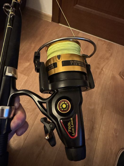 Penn Slammer 760 Classic Live Liner + WFT NeverCrack Catfish Boat 2.10