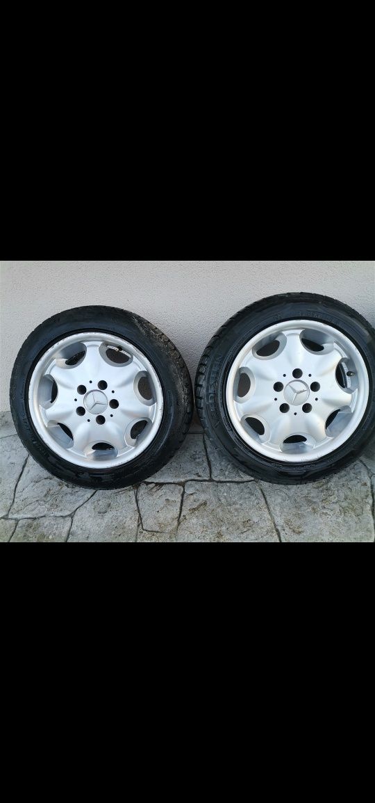 Vând set jante roți aliaj 5x112 R15 Mercedes