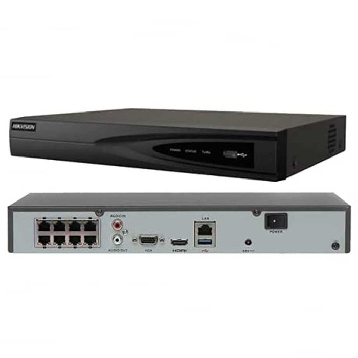 NVR DVR Hikvision DS-7608NI-K1/8P(C), 8 Canale PoE, Suport ONVIF, 8MP