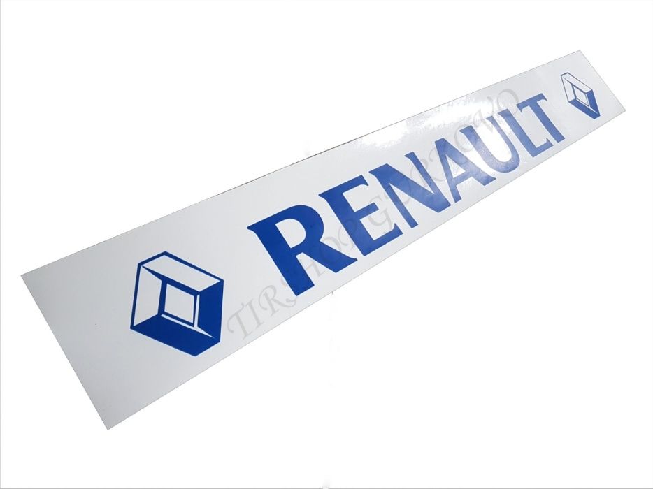 Гумен калобран/предпазител за камион/ремарке Рено/Renault бял
