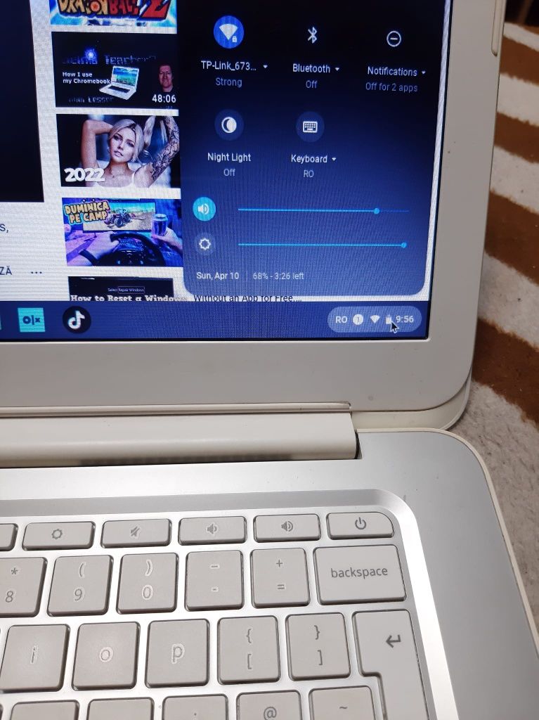 Laptop HP  Chromebook  Intel 2955u 4gb ram ssd m2 16gb upgradabil