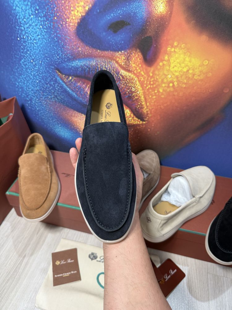 Mocasini Loro Piana piele naturala 100% Full Box colectie noua