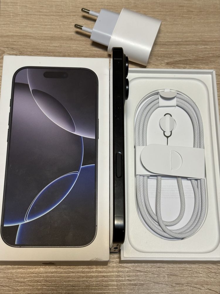 iPhone 16 Pro Black Titaniun, Full Box
