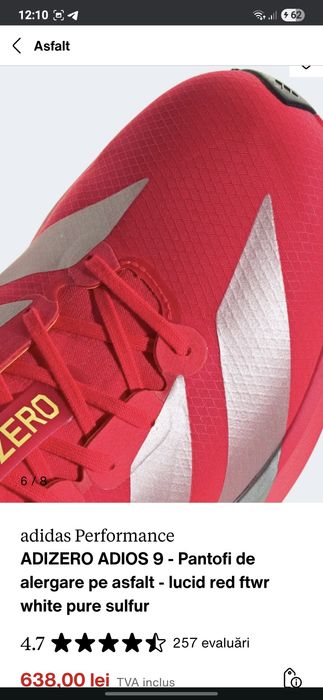 Adidas Performance Adizero Adios 9 (alergare,sala)