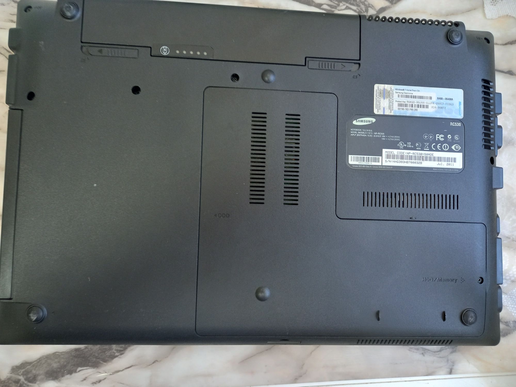 Лаптоп Samsung 15.6 Intel Core I7 -2630QM 8gb GeForce GT 540M