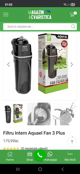 Filtru acvariu intern