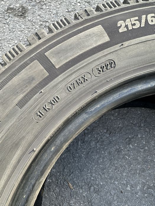 Зимни гуми Michelin 215/65/16c за бус 2022 год