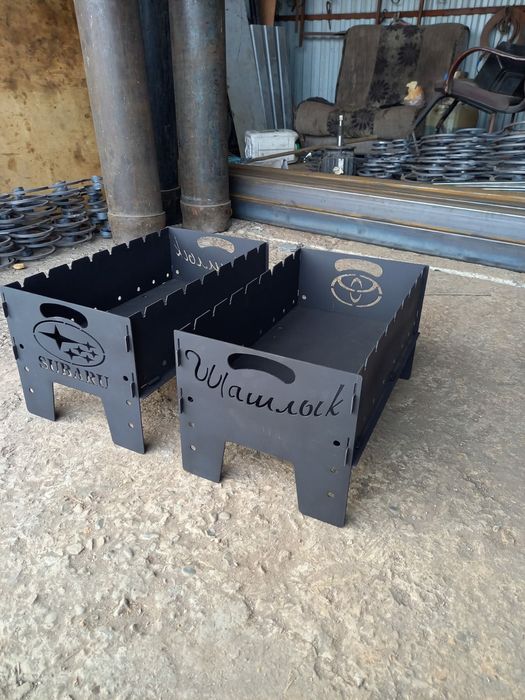 Мангал с логотипом