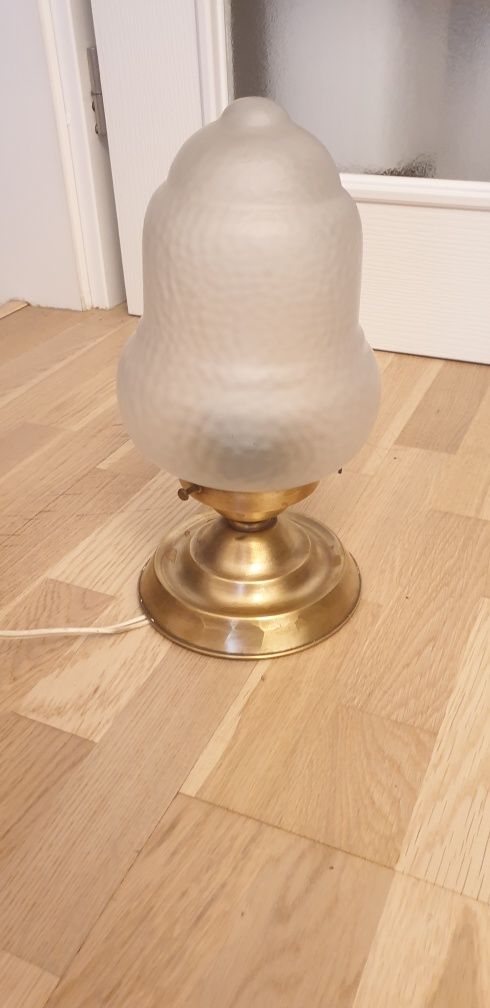 Aplica plafoniera lampa vintage colectie alama sticla Germania 1930