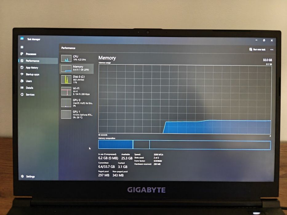 Laptop gaming Gigabyte MF5