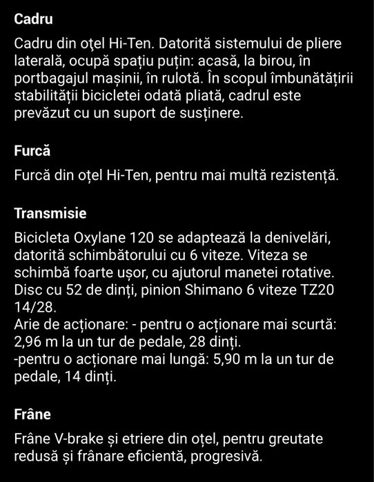 Bicicleta Btwin pliabila