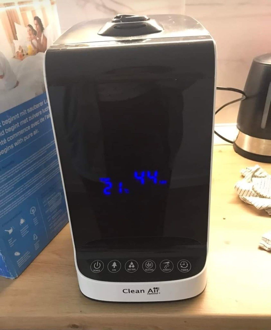 Umidificator Clean Air Optima CA605, Timer, Ionizator, Display digital