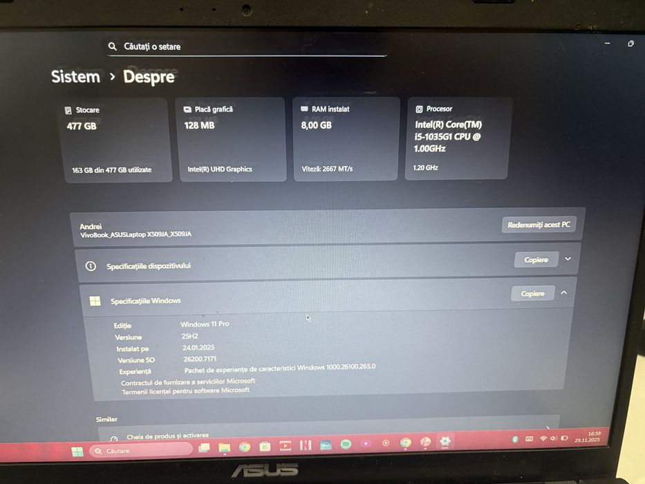 Laptop asus notebook
