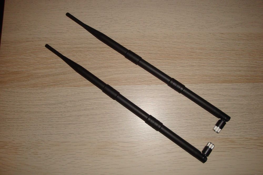 2 antene wireless detasabile lungime 39cm 10dbi transport gratuit