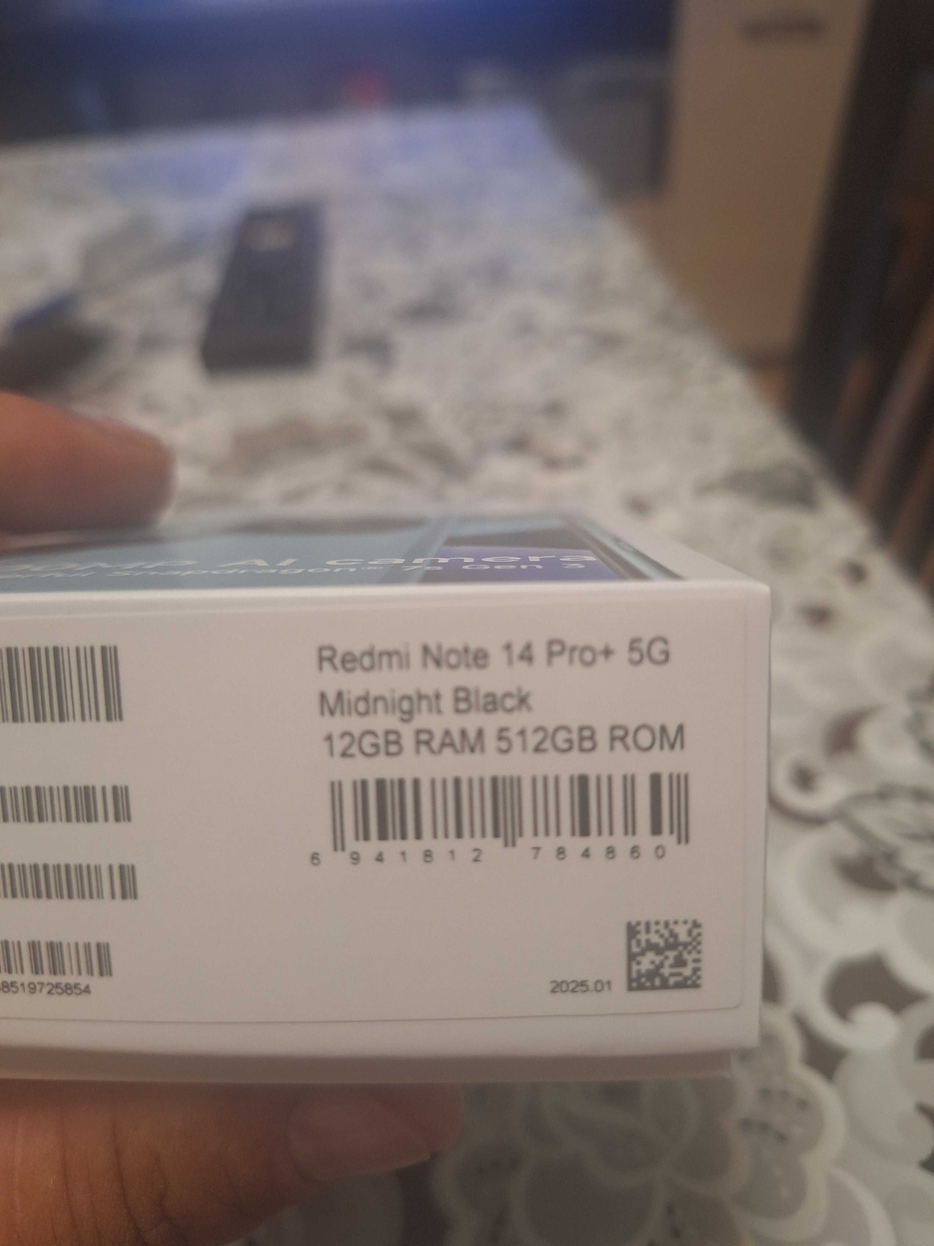 Redmi  Note 14 pro + 5G 12GB  RAM  512GB ROM  200MP Al camera
