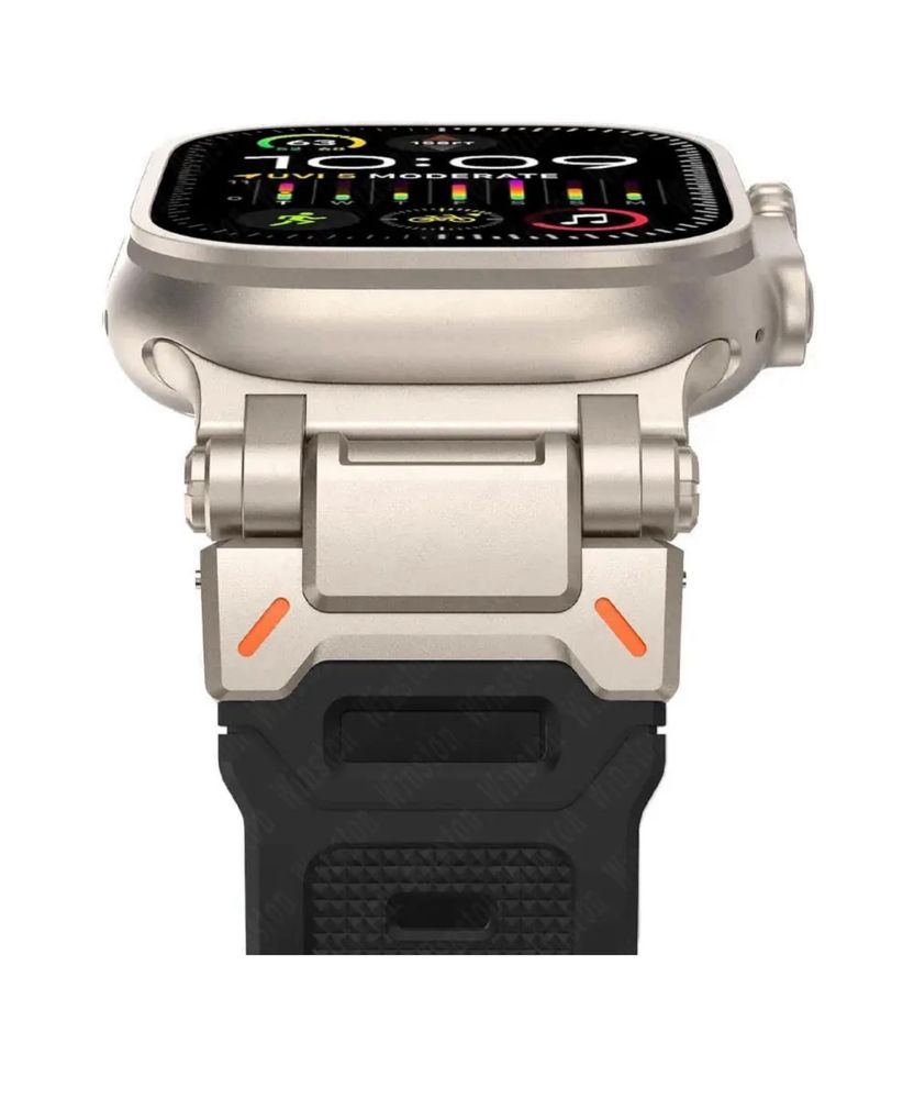 Curea Husa Insertie Titanium + TPU Apple Watch Iphone