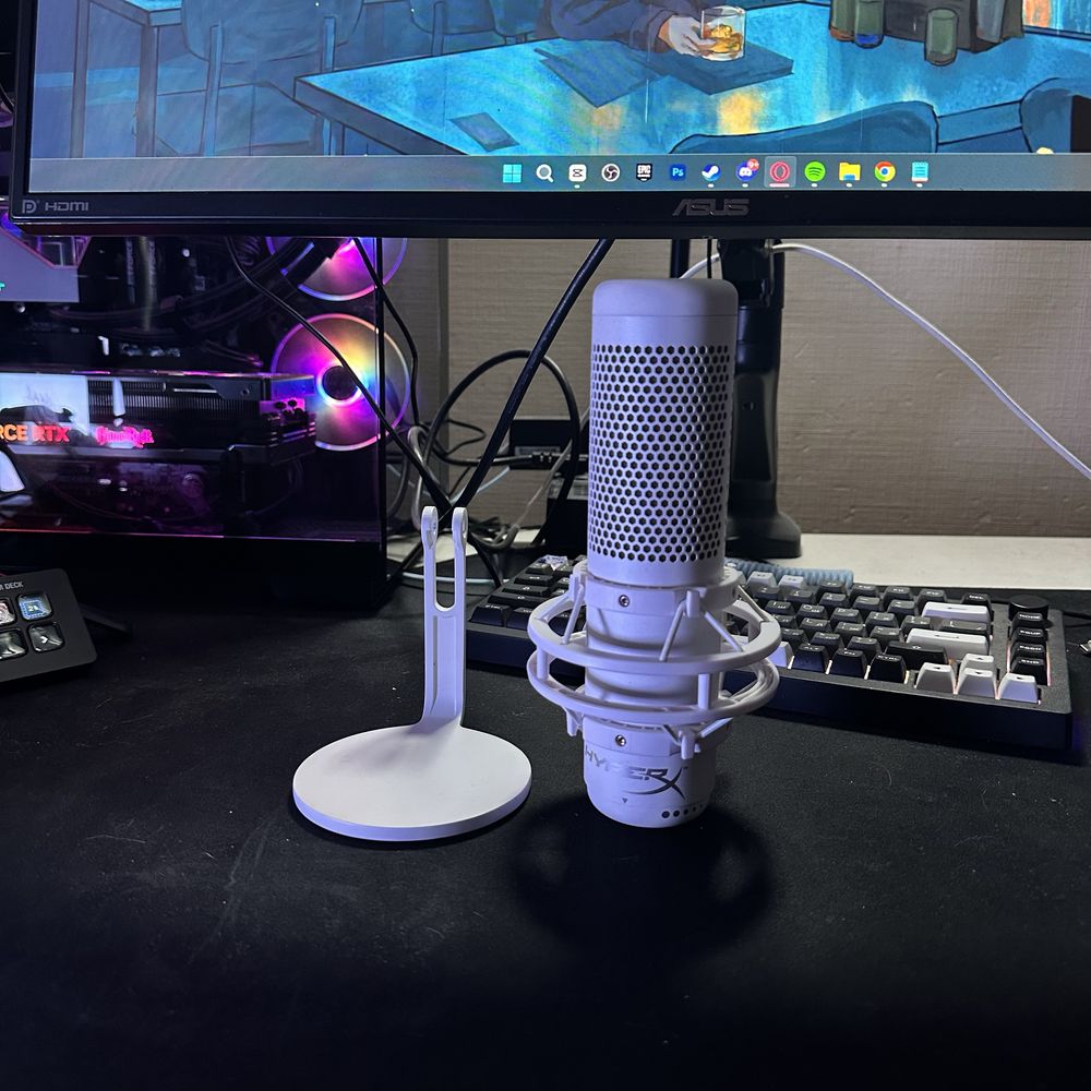 Микрофон HyperX QuadСast S White EDITION