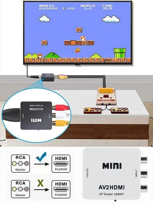 AV to HDMI 720P 1080P