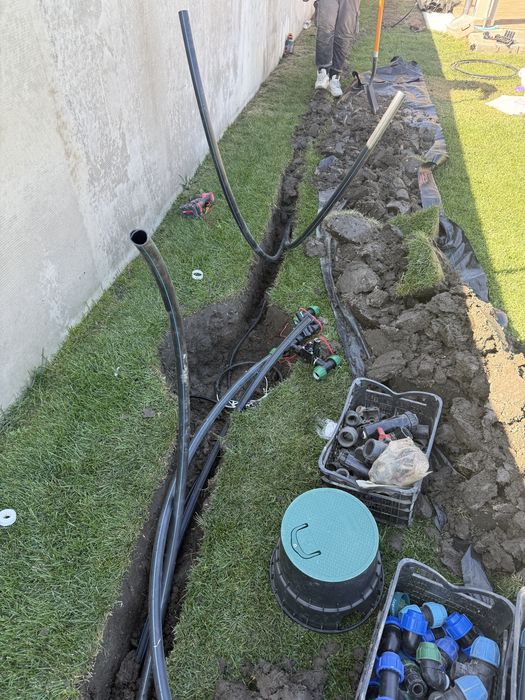 Amenajari spati verzi , rulouri de gazon , drenaje .