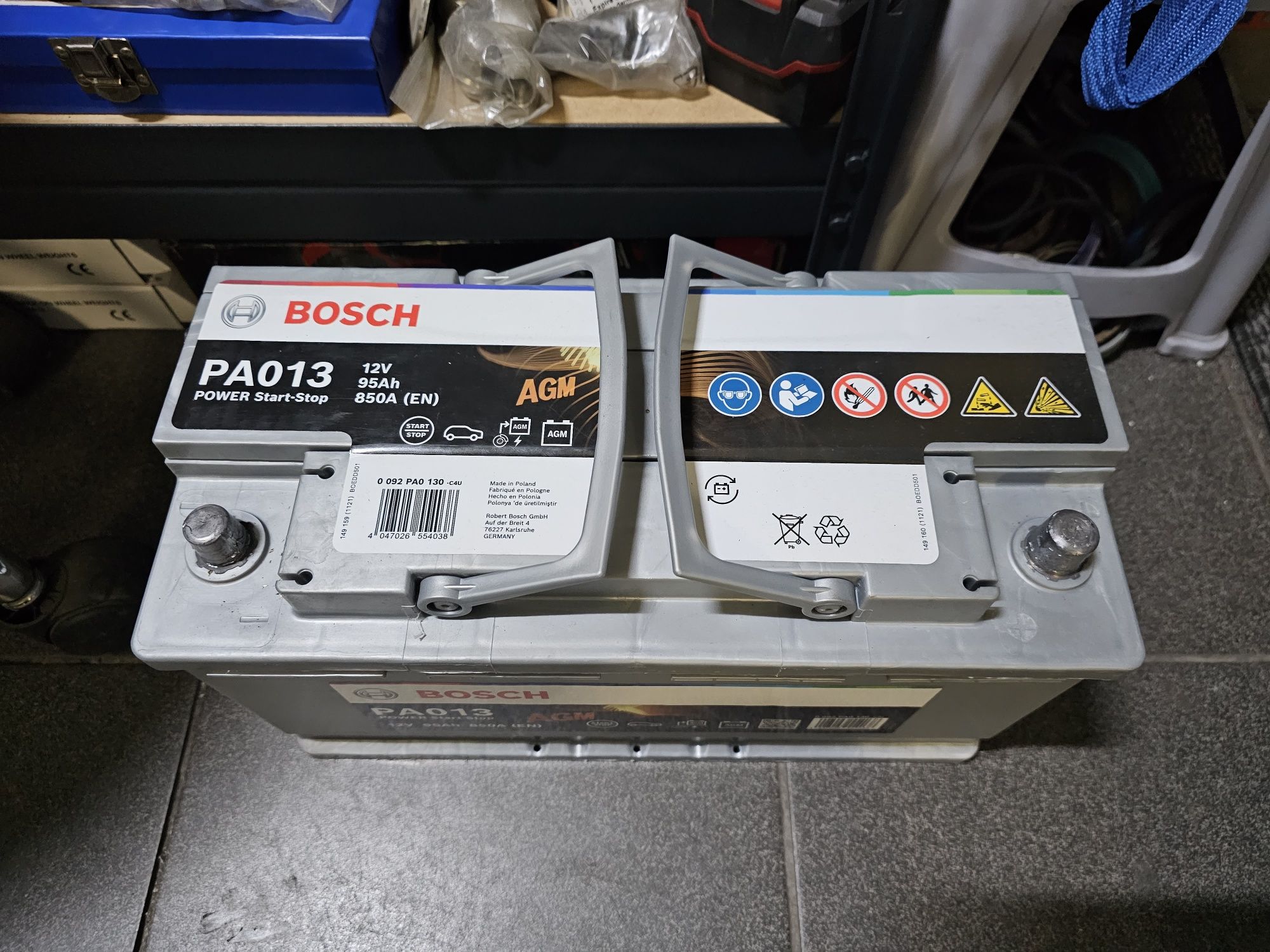 Baterie Auto Bosch PA013 AGM Start/Stop 95Ah 850A NOUA