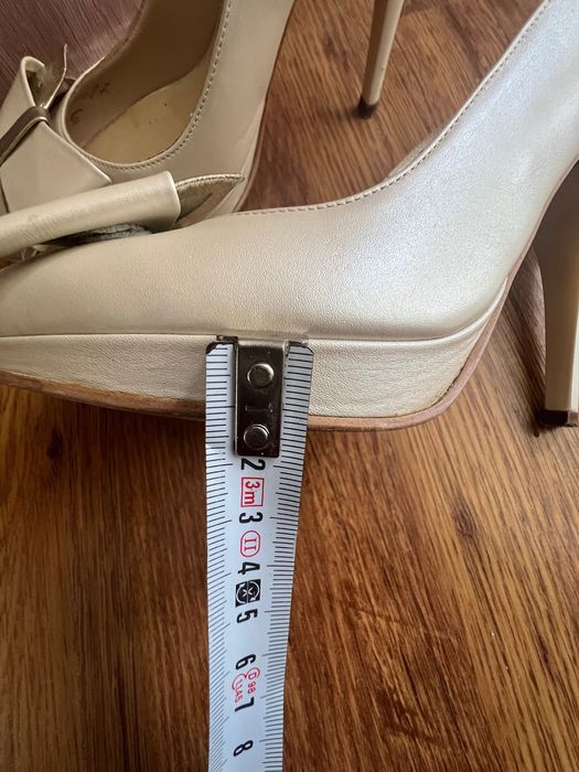 Pantof bej dama piele naturala Coryllus marime 37