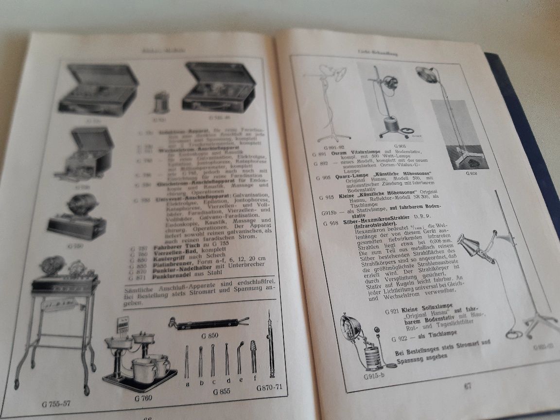 Антикварен каталог от 1910г за медицинско оборудване и консумативи.ТОП