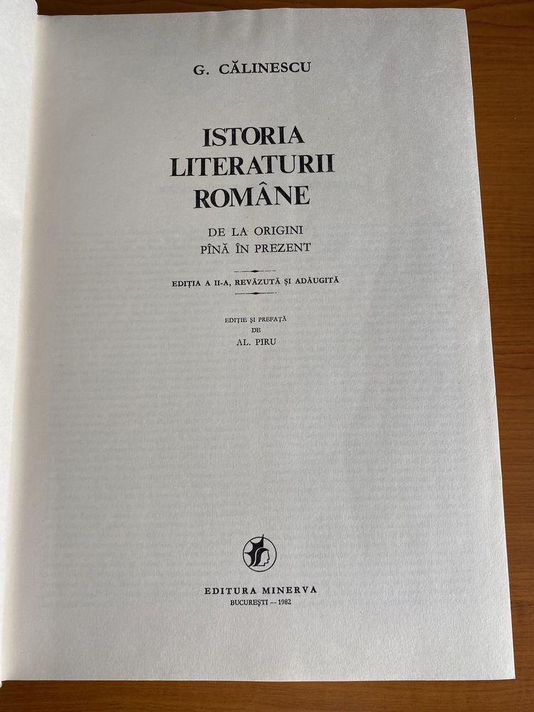 Istoria literaturii romane