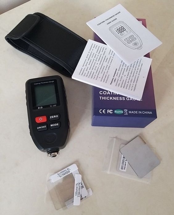 Толщиномер R&D (TC-100)+БАТАРЕЯ 9V! БЕЗ ПОДСВЕТКИ!