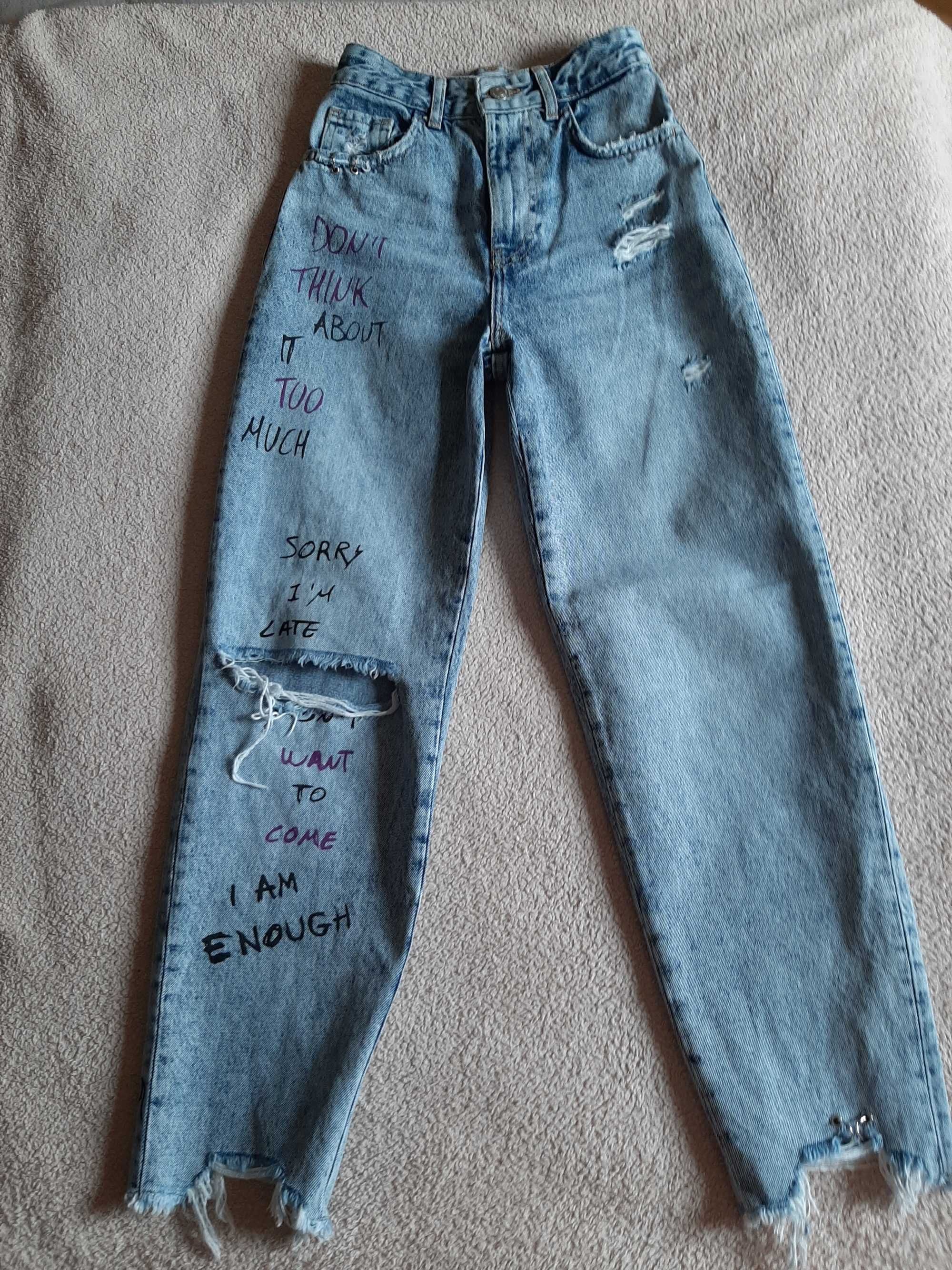 Дънки mom Bershka